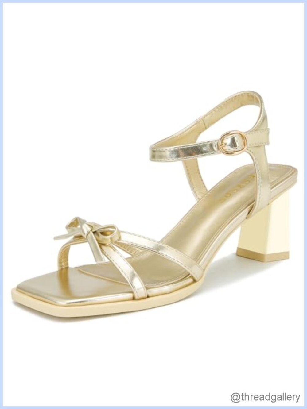 Women's Bow Chunky Block Heel Square Open Toe Sandals Wedding Party Strappy